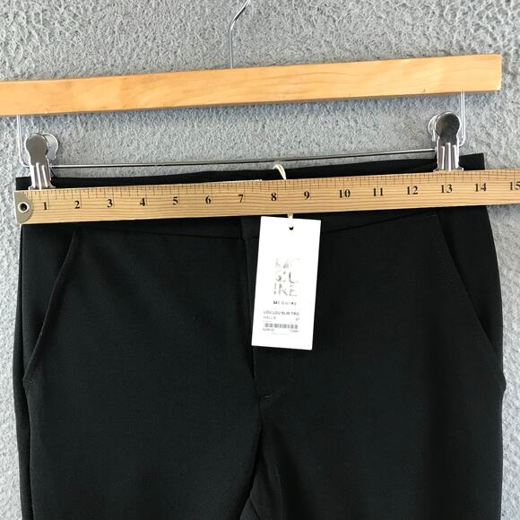 New $248 MCGUIRE Lou Lou Slim Trouser Pants Black Workwear Casual Women's 27 - Picture 3 of 11